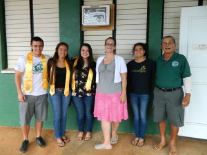 NHS Advisor Ms Fawn Perry with NHS Officers with Foundation President Art Fujita